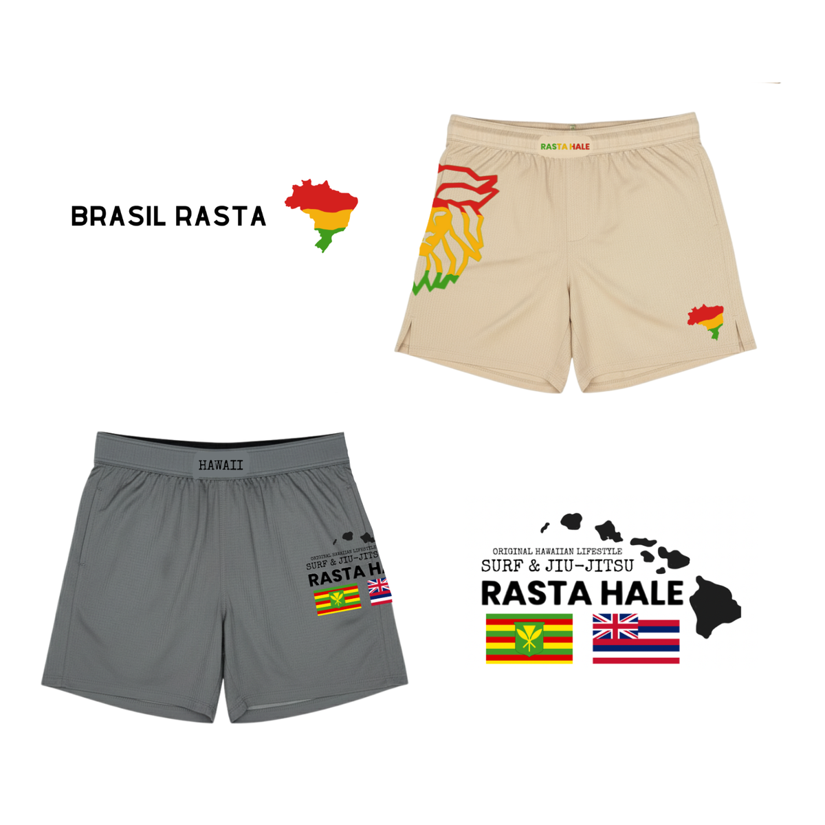 Fight Shorts - Brasil & Hawaii