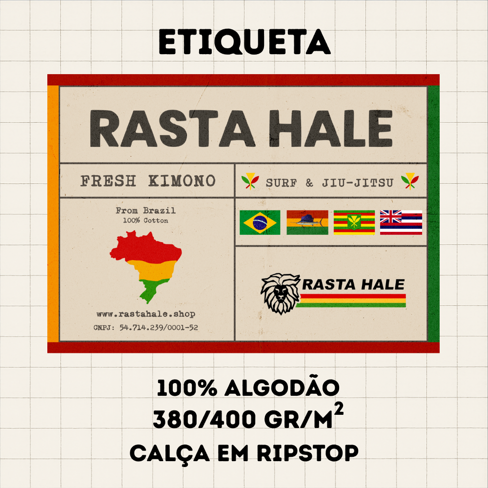 Kimono Brasil Rasta - White