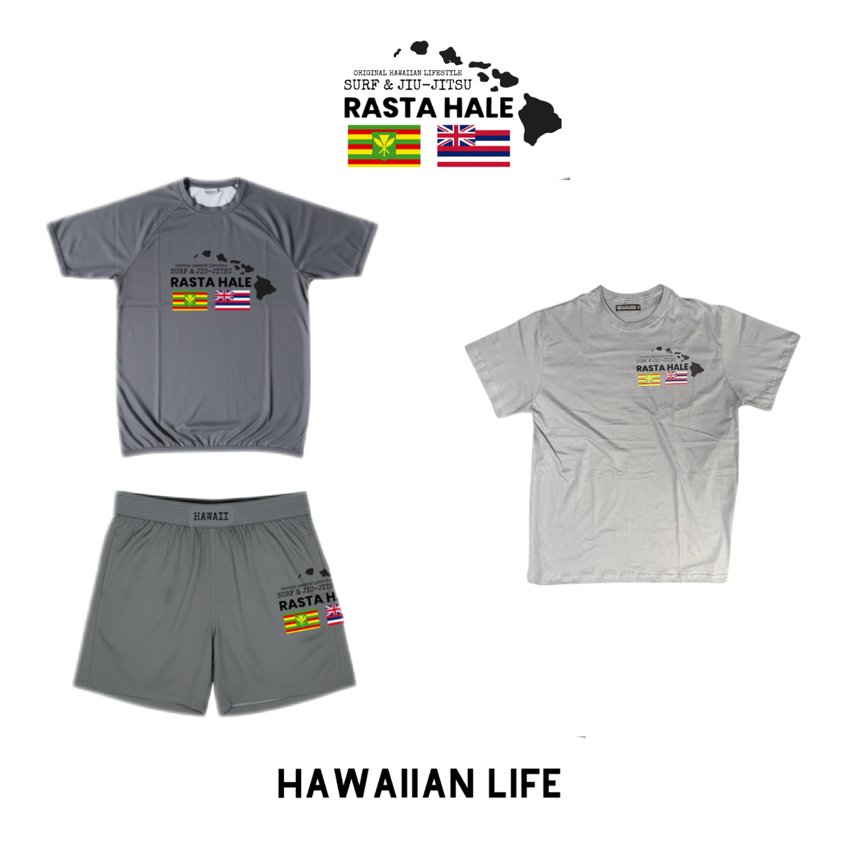 Hawaiian Life Trio - Camisa + Grappling Costume